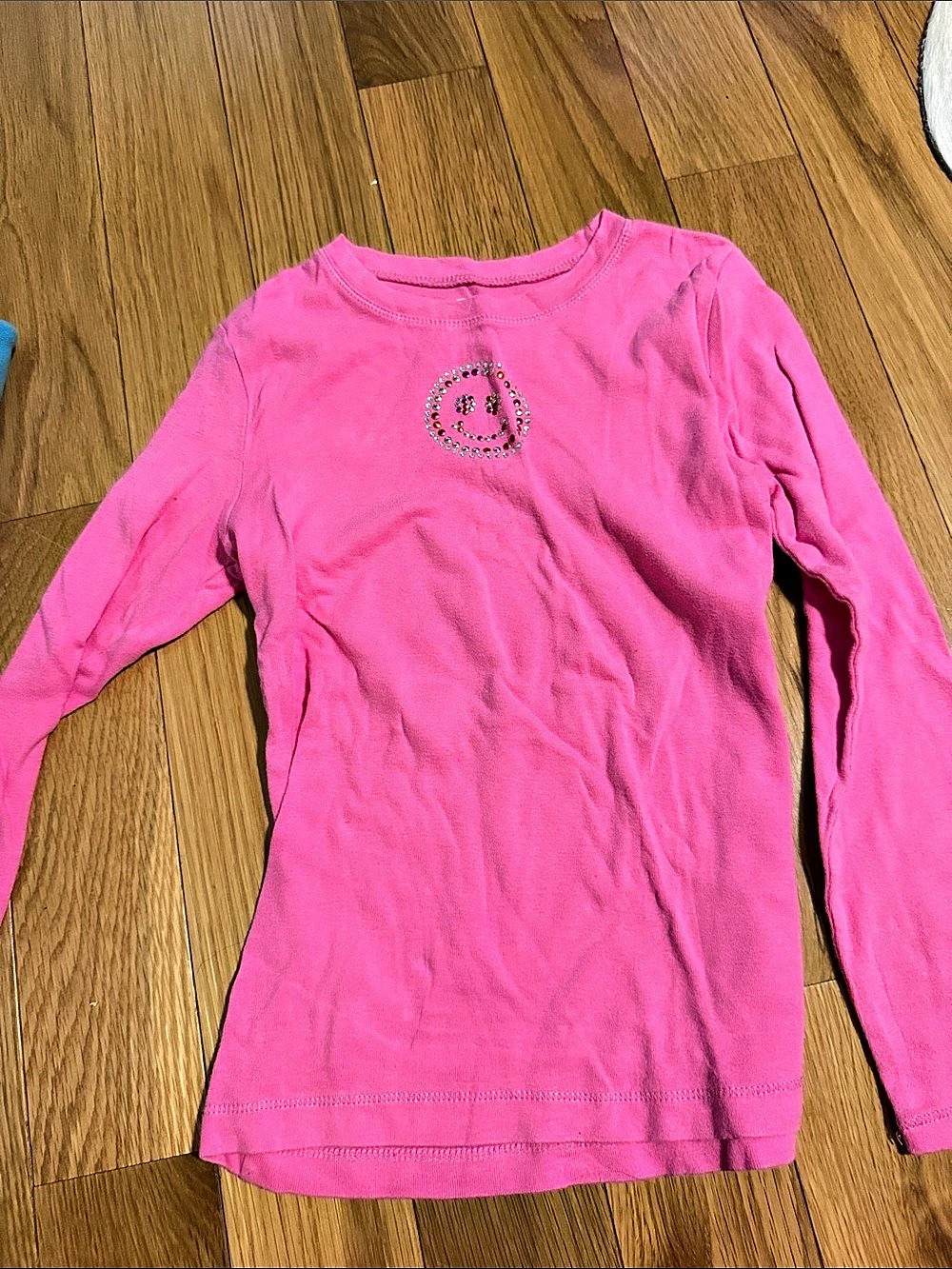 Children’s PLACE Long Sleeve Embellished Tee in Pink Size Medium